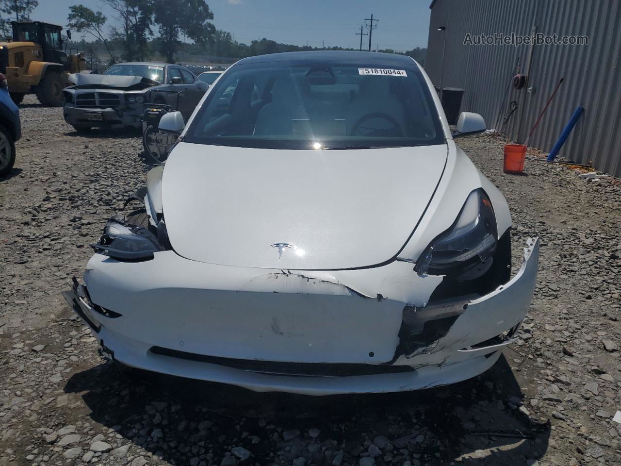 2022 Tesla Model 3  White vin: 5YJ3E1EB4NF203741