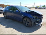 2018 Tesla Model 3 Long Range/performance Dark Blue vin: 5YJ3E1EB5JF054234