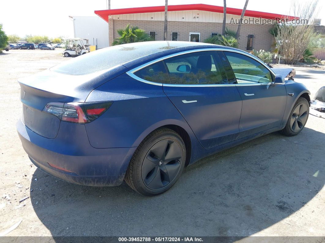 2018 Tesla Model 3 Long Range/performance Dark Blue vin: 5YJ3E1EB5JF054234