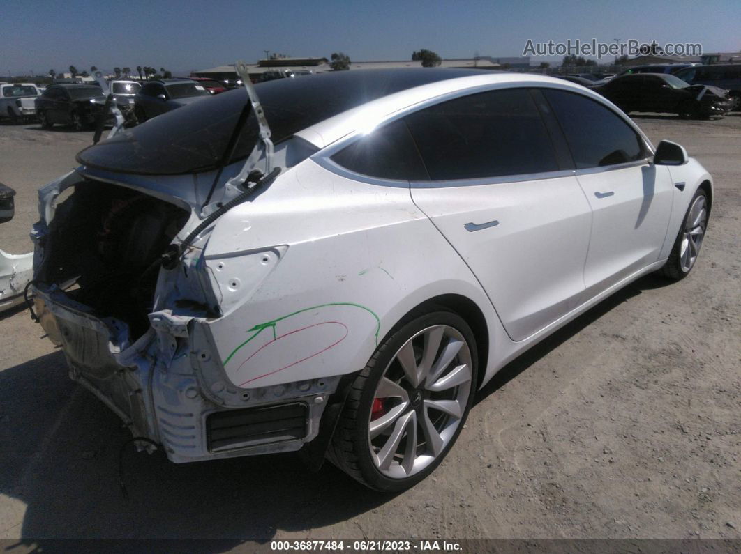 2018 Tesla Model 3 Long Range White vin: 5YJ3E1EB5JF082261