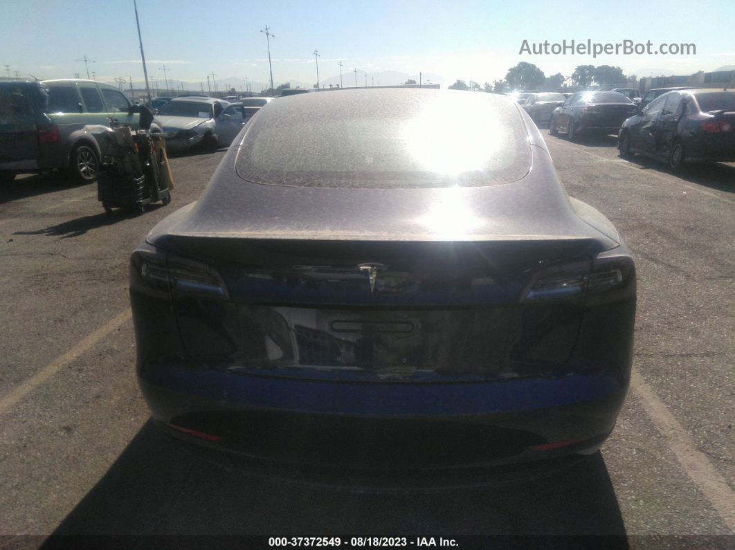 2018 Tesla Model 3 Long Range Blue vin: 5YJ3E1EB5JF083927