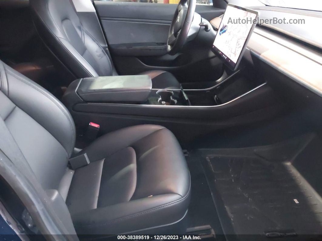 2018 Tesla Model 3 Long Range/performance Dark Blue vin: 5YJ3E1EB5JF088559