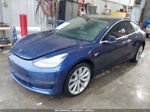 2018 Tesla Model 3 Long Range/performance Dark Blue vin: 5YJ3E1EB5JF088559