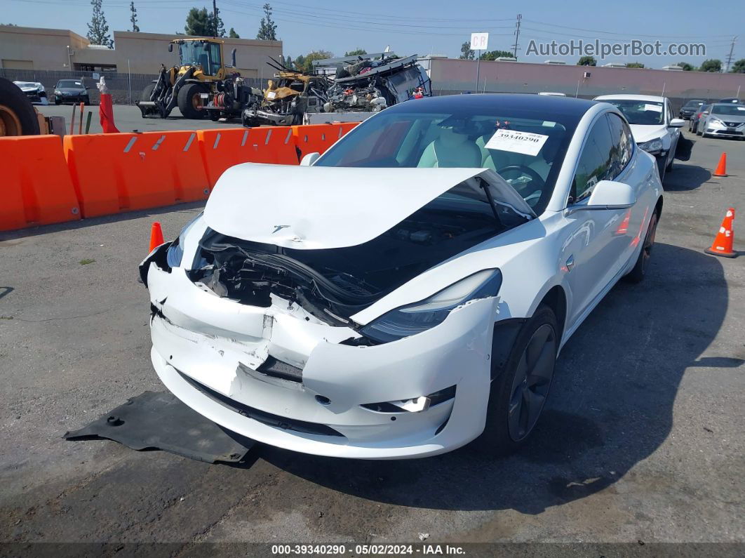 2018 Tesla Model 3 Long Range/performance White vin: 5YJ3E1EB5JF100208