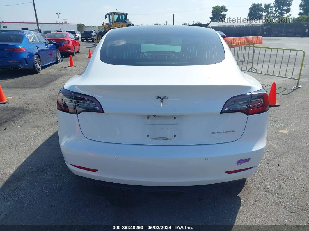 2018 Tesla Model 3 Long Range/performance White vin: 5YJ3E1EB5JF100208