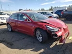 2018 Tesla Model 3  Красный vin: 5YJ3E1EB5JF117364