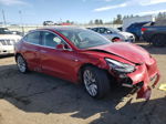 2018 Tesla Model 3  Red vin: 5YJ3E1EB5JF117364