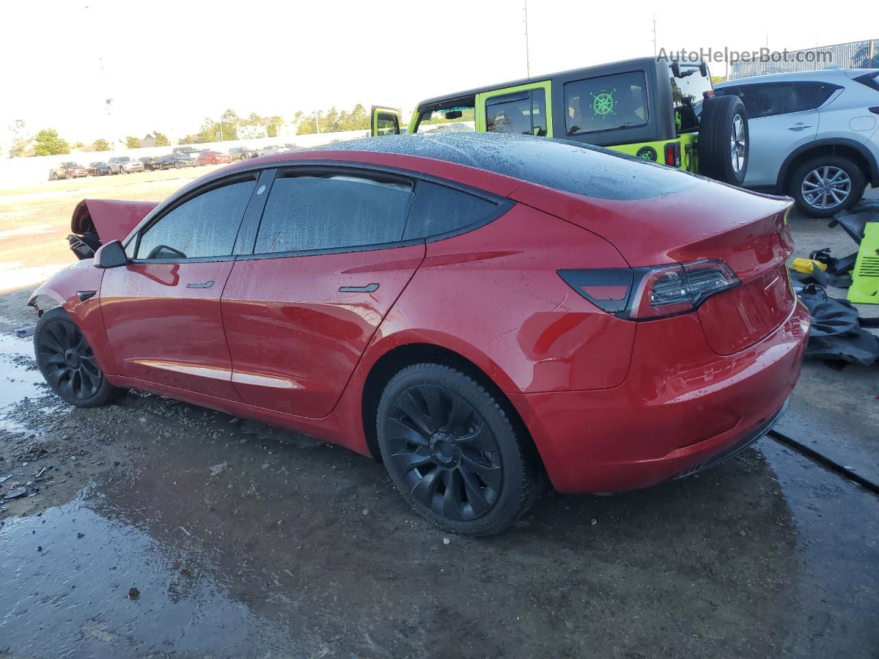 2018 Tesla Model 3  Красный vin: 5YJ3E1EB5JF120006