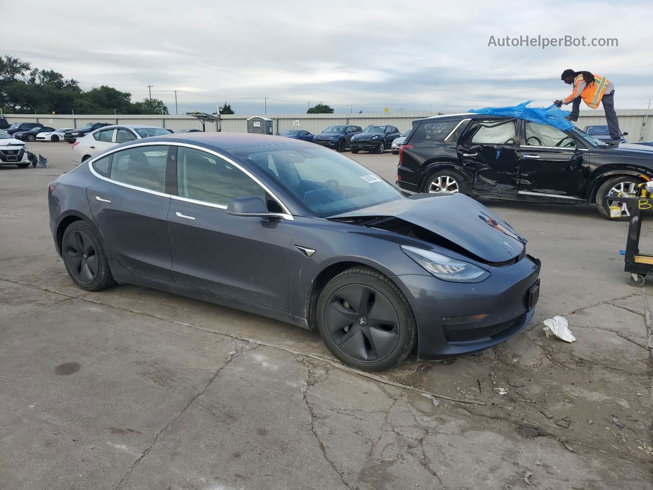 2018 Tesla Model 3  Charcoal vin: 5YJ3E1EB5JF128512