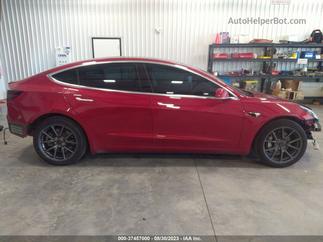 2018 Tesla Model 3 Long Range Red vin: 5YJ3E1EB5JF129871