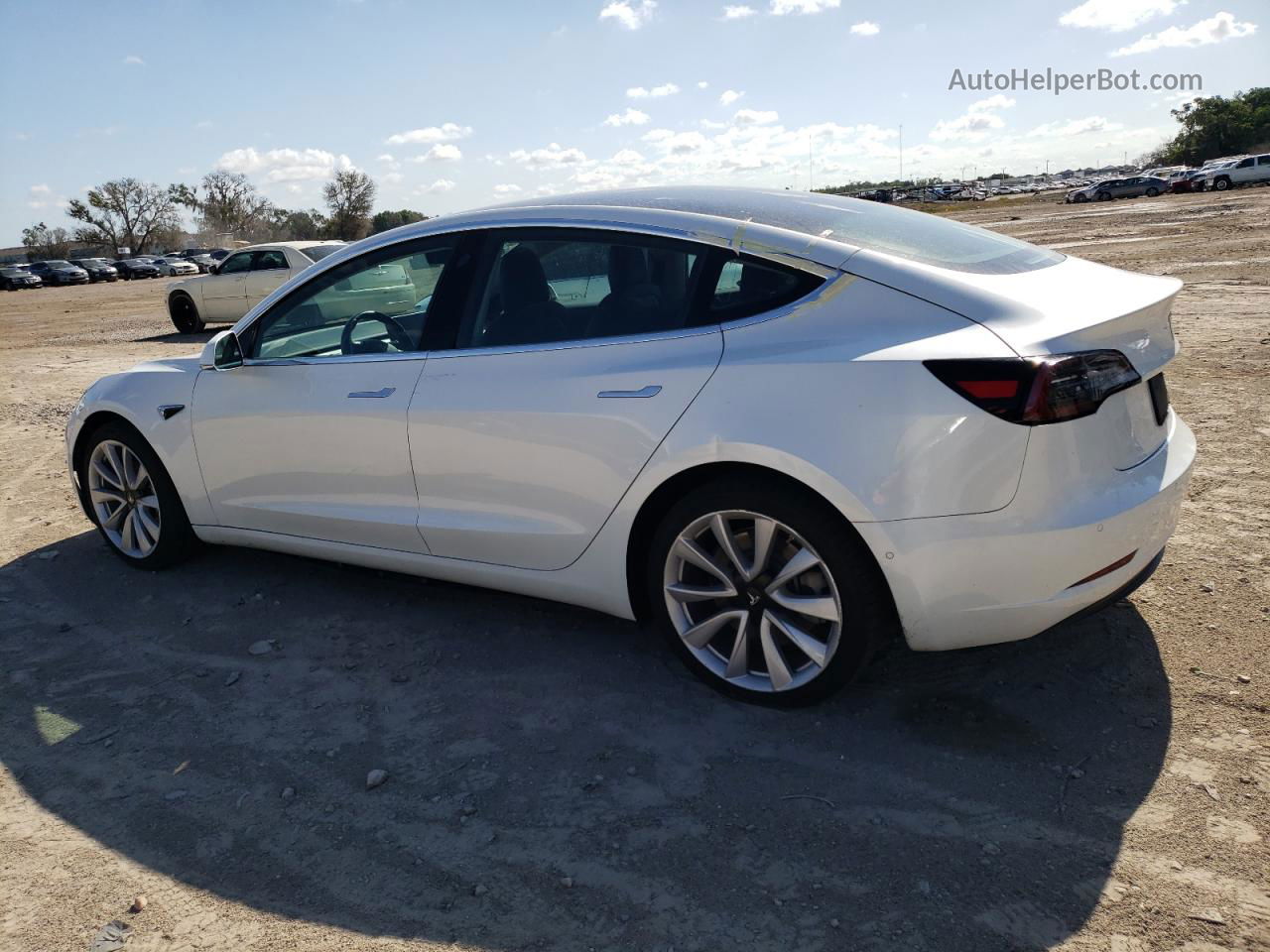 2019 Tesla Model 3  White vin: 5YJ3E1EB5KF192034