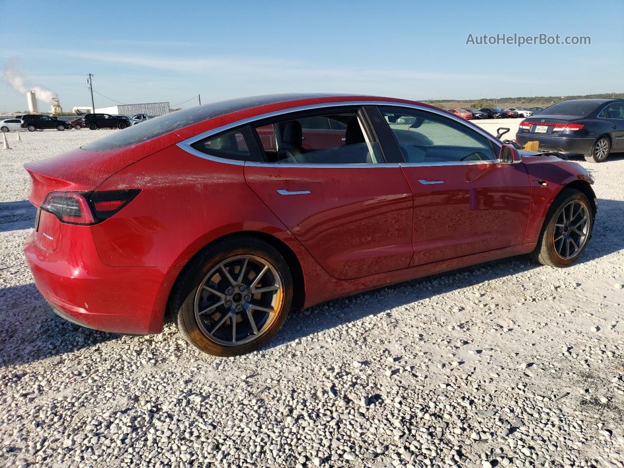 2019 Tesla Model 3  Red vin: 5YJ3E1EB5KF210516