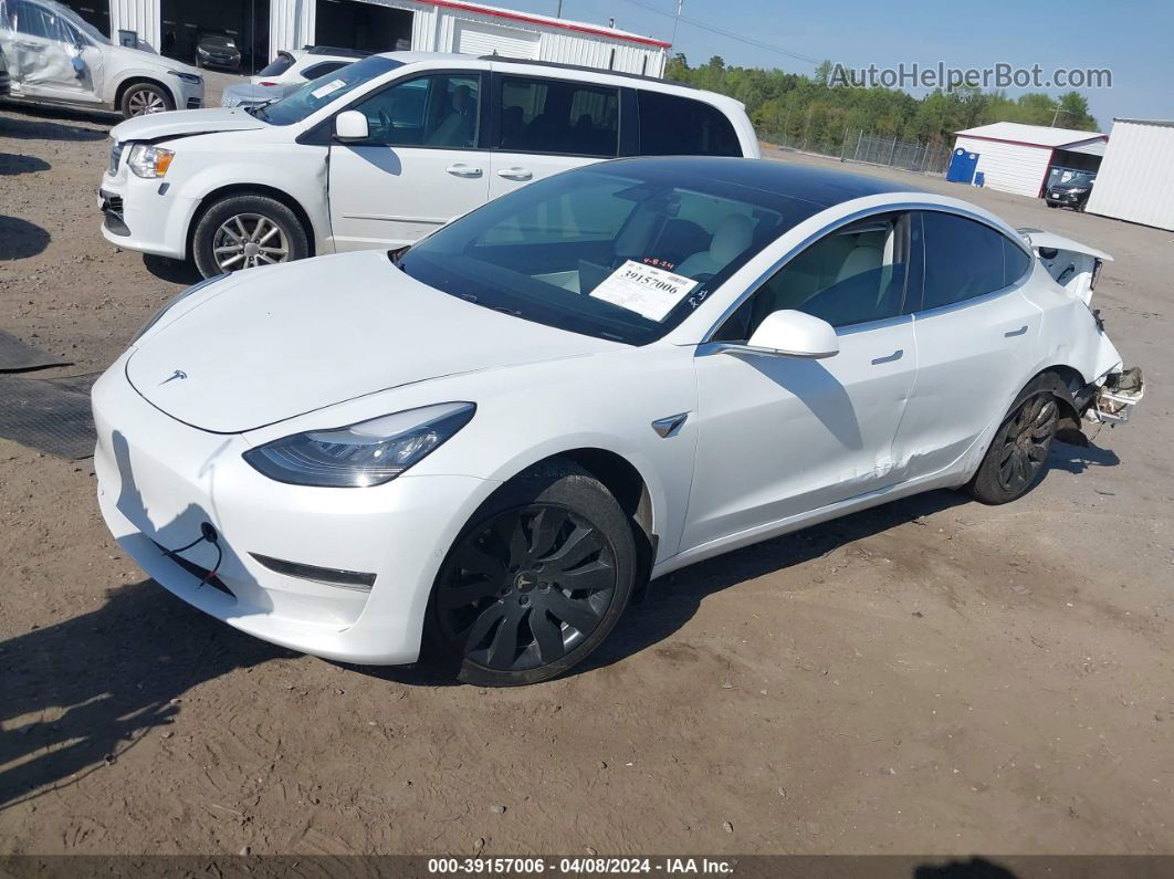 2019 Tesla Model 3 Long Range/performance White vin: 5YJ3E1EB5KF213903