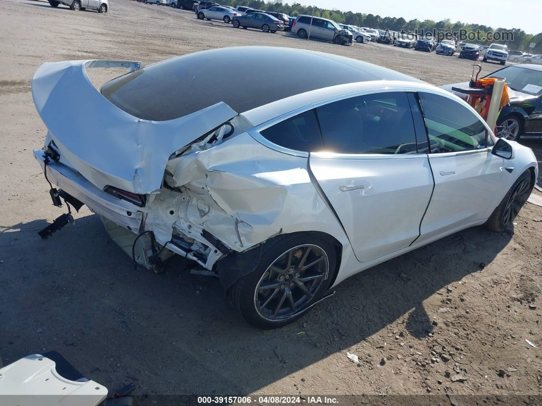 2019 Tesla Model 3 Long Range/performance White vin: 5YJ3E1EB5KF213903