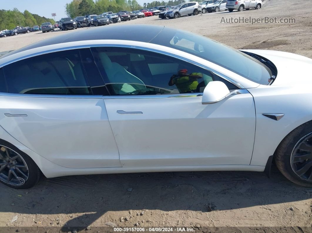 2019 Tesla Model 3 Long Range/performance White vin: 5YJ3E1EB5KF213903
