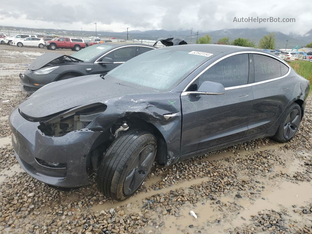 2019 Tesla Model 3  Silver vin: 5YJ3E1EB5KF386790