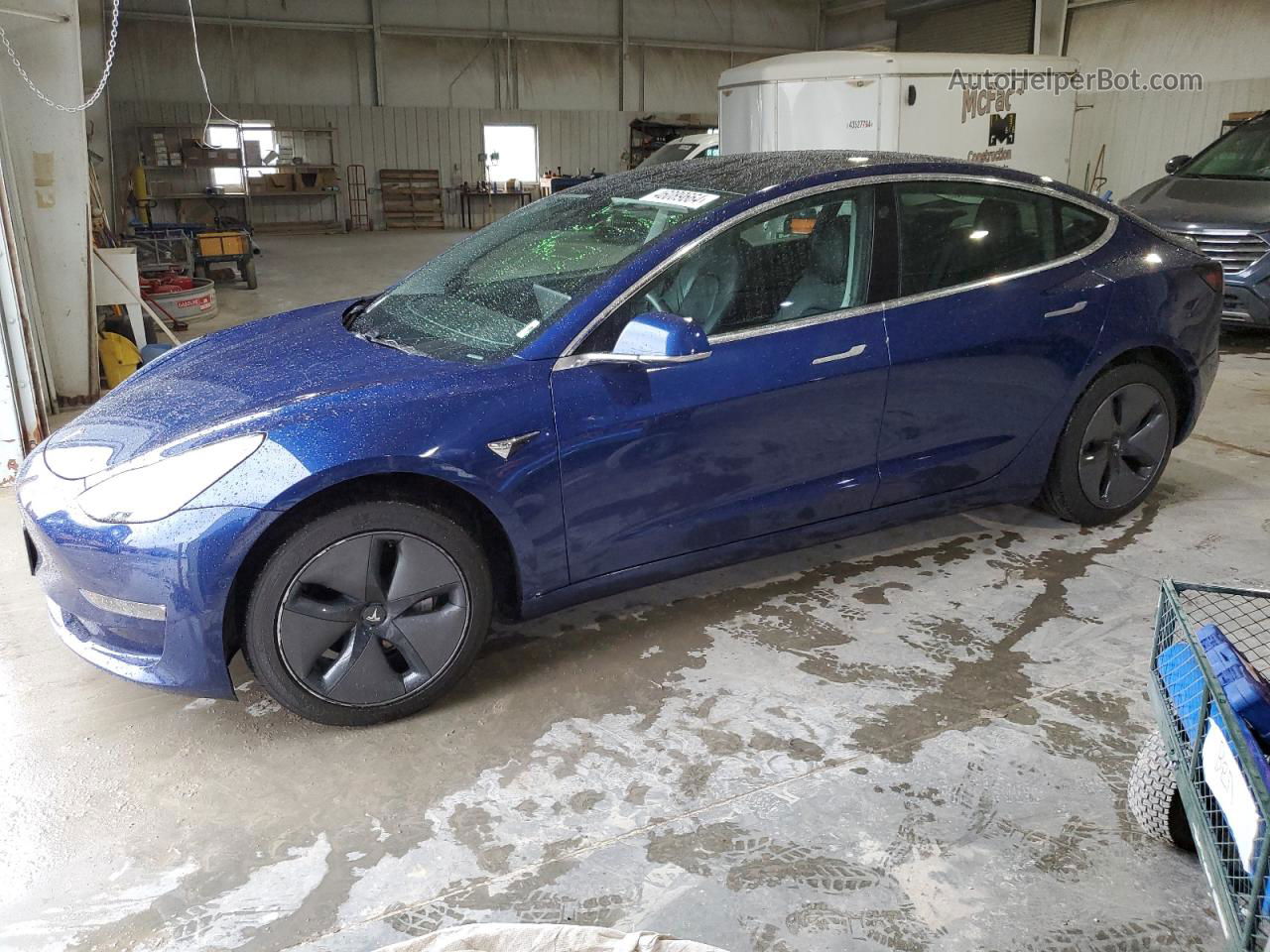 2019 Tesla Model 3  Blue vin: 5YJ3E1EB5KF387745