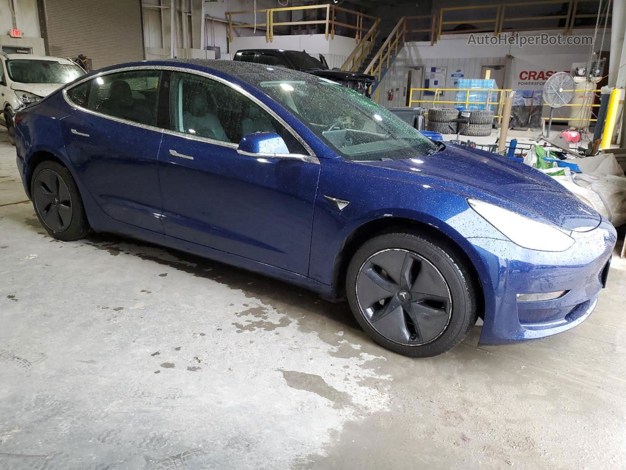 2019 Tesla Model 3  Blue vin: 5YJ3E1EB5KF387745