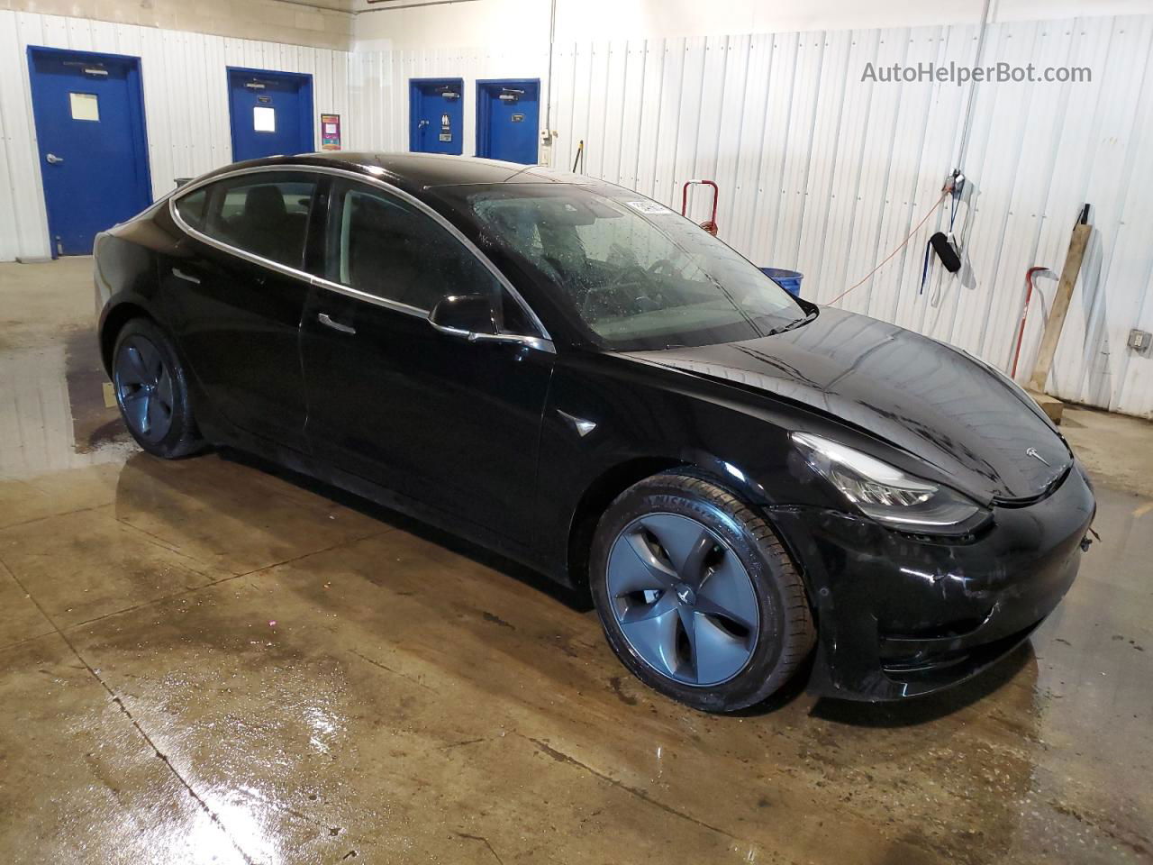 2019 Tesla Model 3  Black vin: 5YJ3E1EB5KF432411