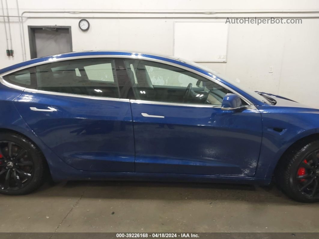 2019 Tesla Model 3 Long Range/performance Синий vin: 5YJ3E1EB5KF434661