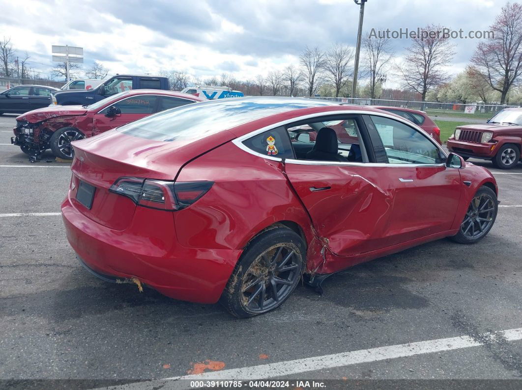 2019 Tesla Model 3 Long Range/performance Красный vin: 5YJ3E1EB5KF452478