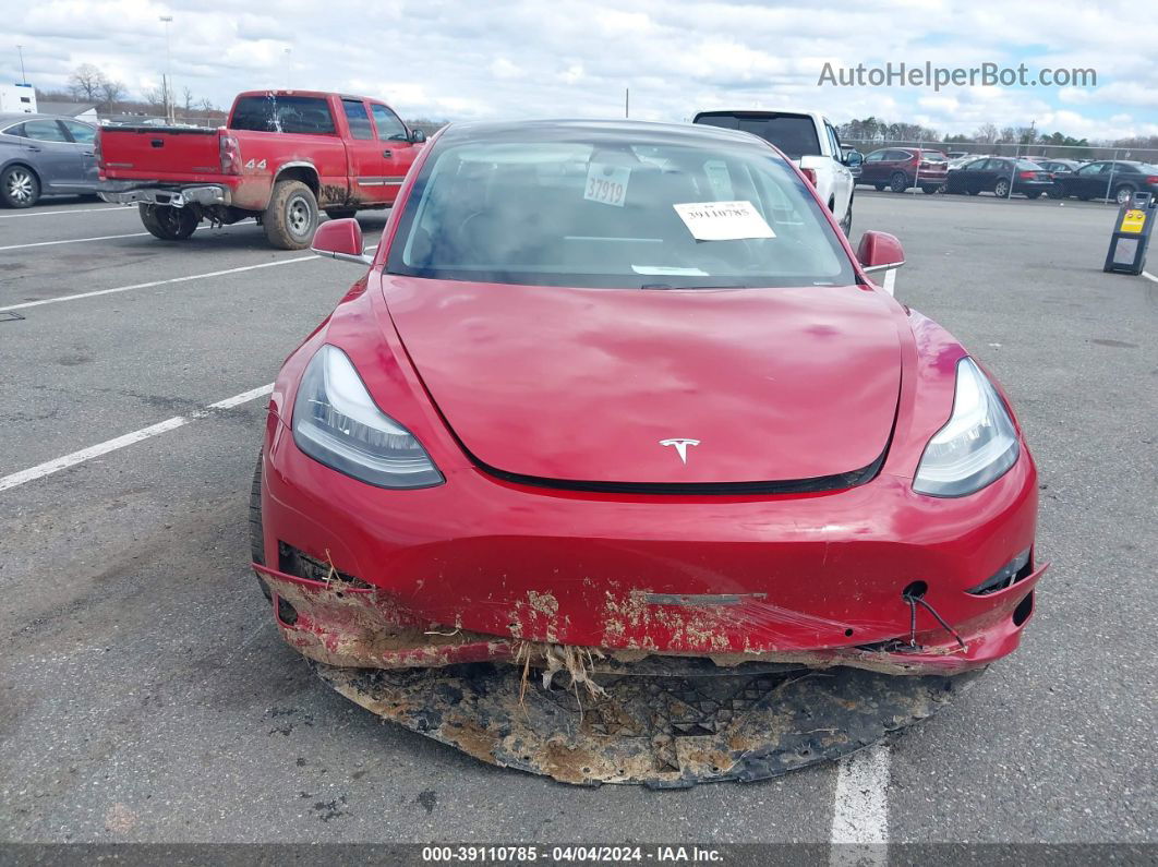 2019 Tesla Model 3 Long Range/performance Red vin: 5YJ3E1EB5KF452478