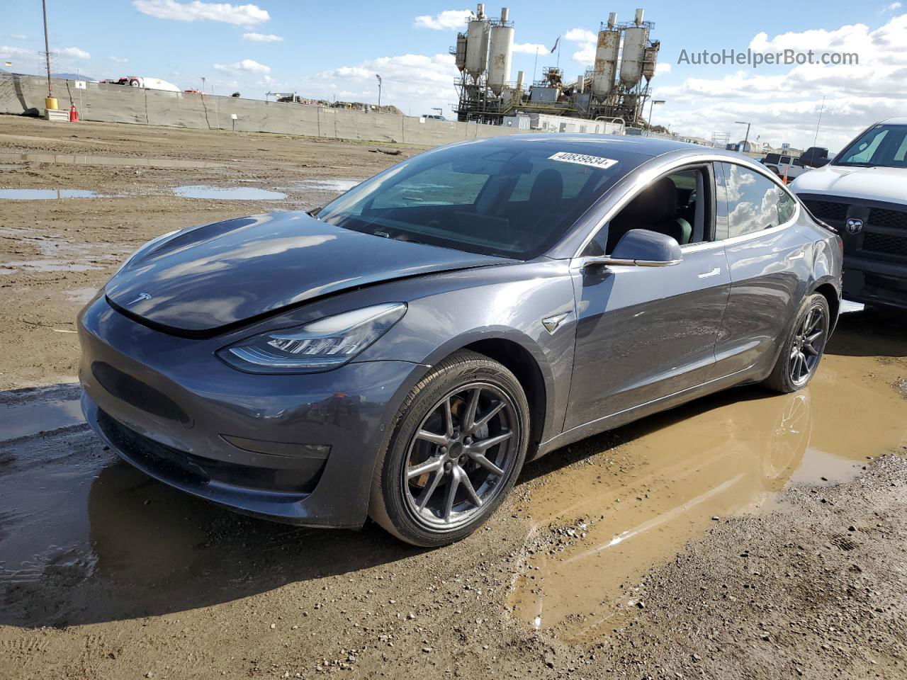 2019 Tesla Model 3  Gray vin: 5YJ3E1EB5KF482306