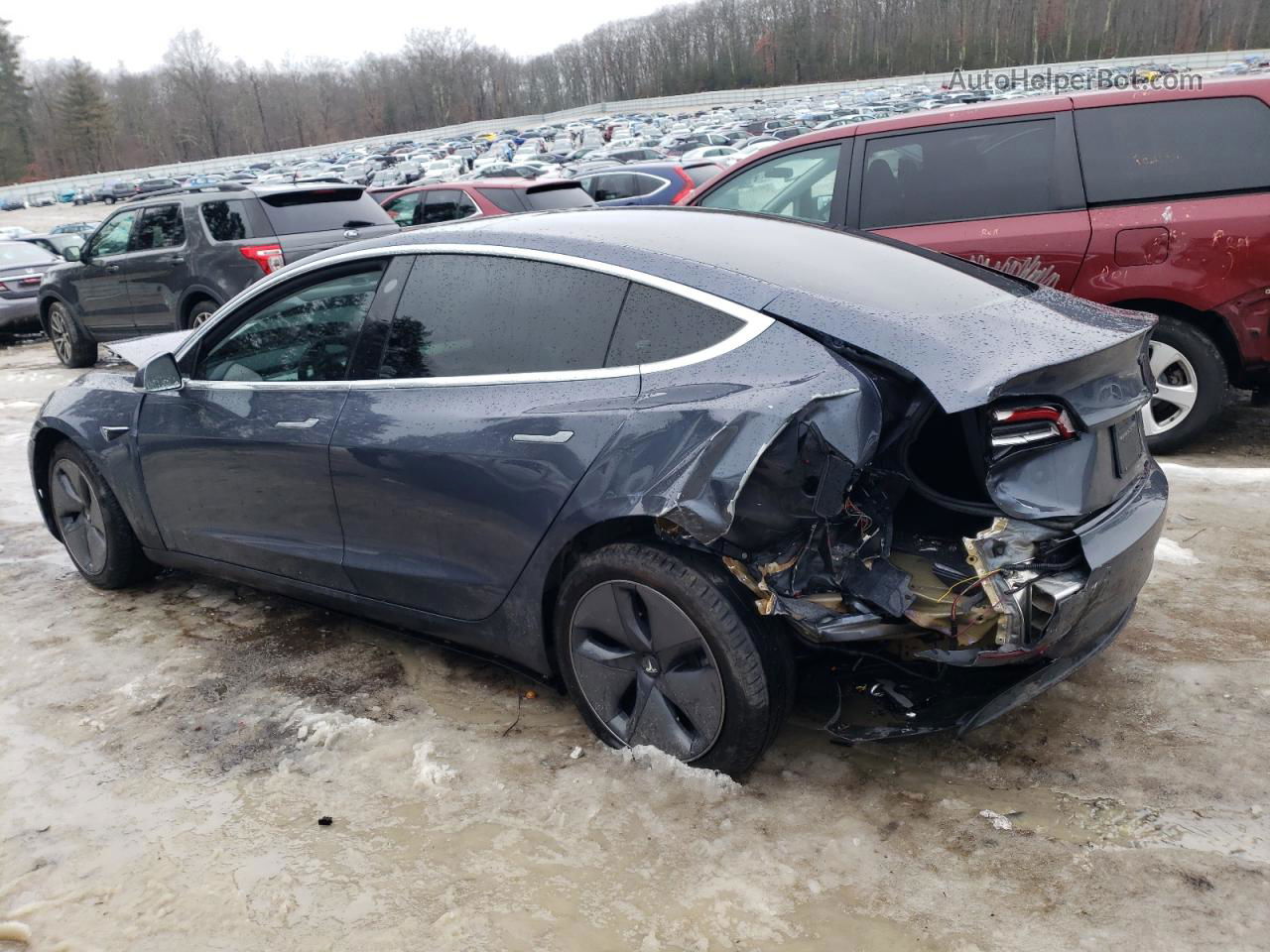 2020 Tesla Model 3  Gray vin: 5YJ3E1EB5LF526743