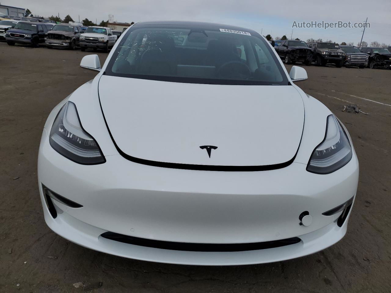 2020 Tesla Model 3  White vin: 5YJ3E1EB5LF621237