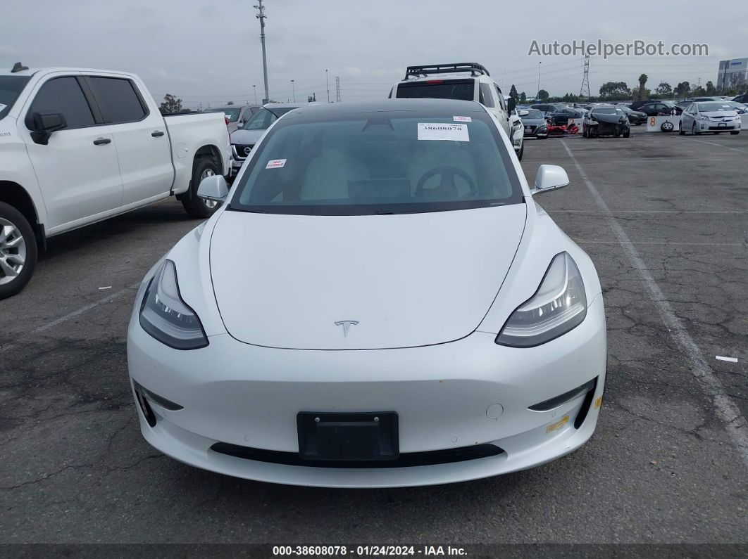 2020 Tesla Model 3 Long Range Dual Motor All-wheel Drive White vin: 5YJ3E1EB5LF628639