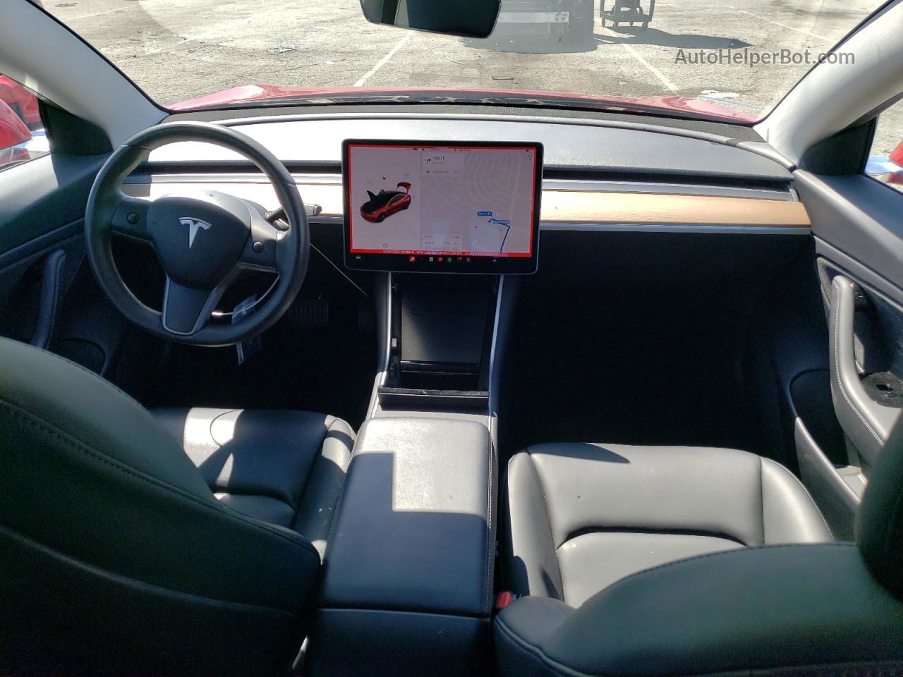 2020 Tesla Model 3  Red vin: 5YJ3E1EB5LF635848