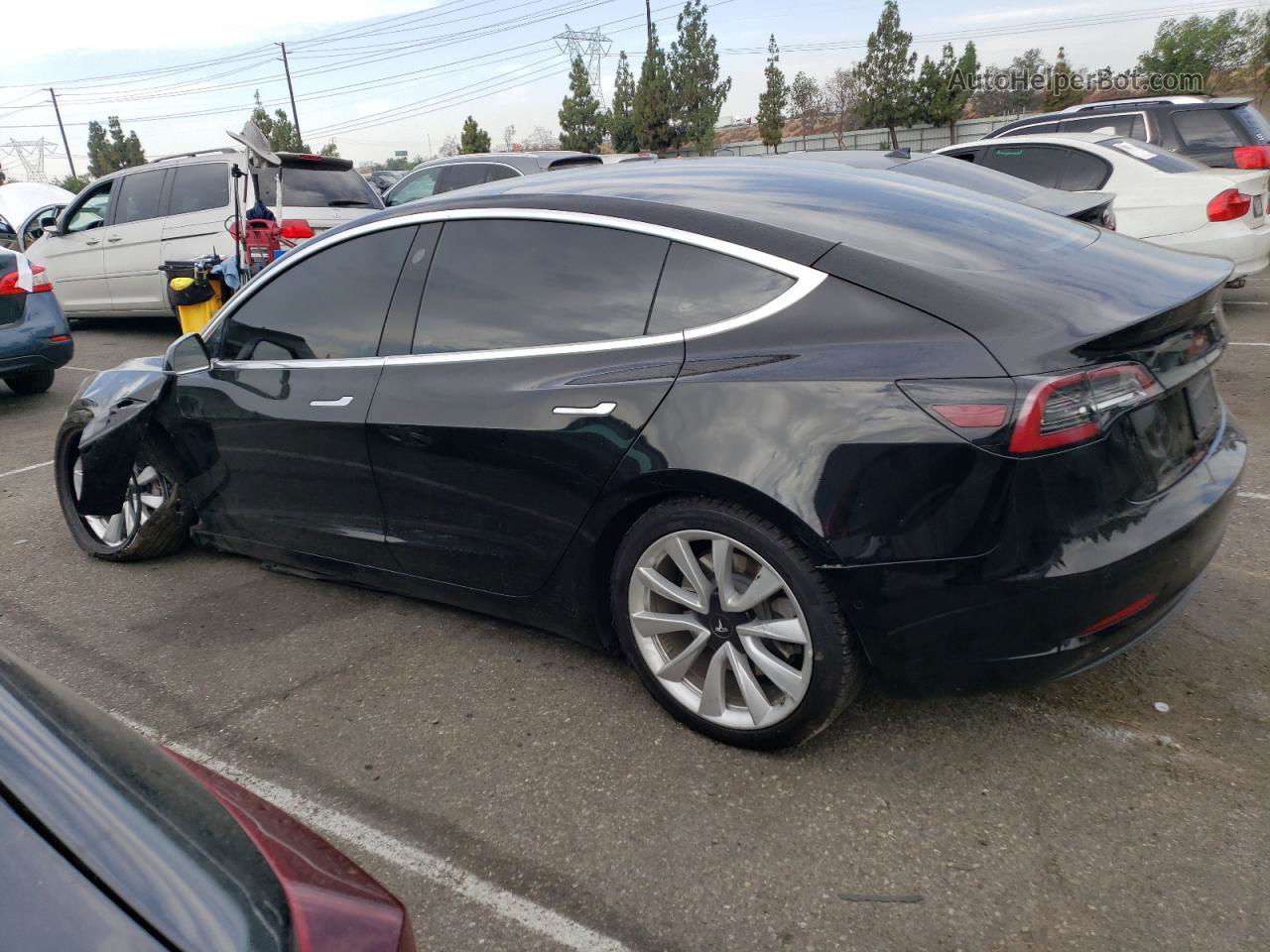 2020 Tesla Model 3  Black vin: 5YJ3E1EB5LF638801