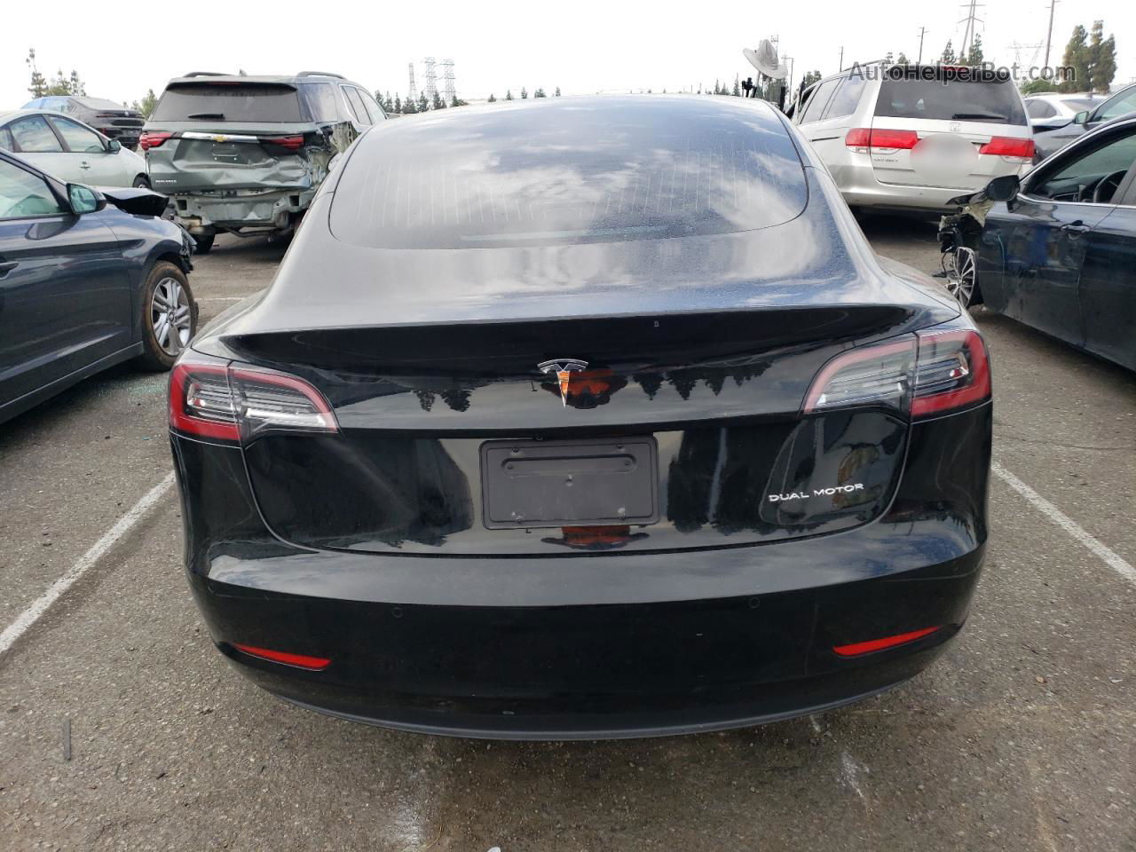 2020 Tesla Model 3  Black vin: 5YJ3E1EB5LF638801