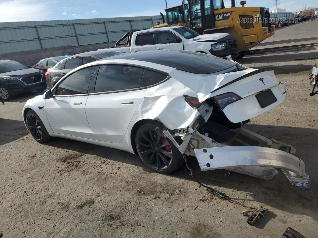 2020 Tesla Model 3  White vin: 5YJ3E1EB5LF646347