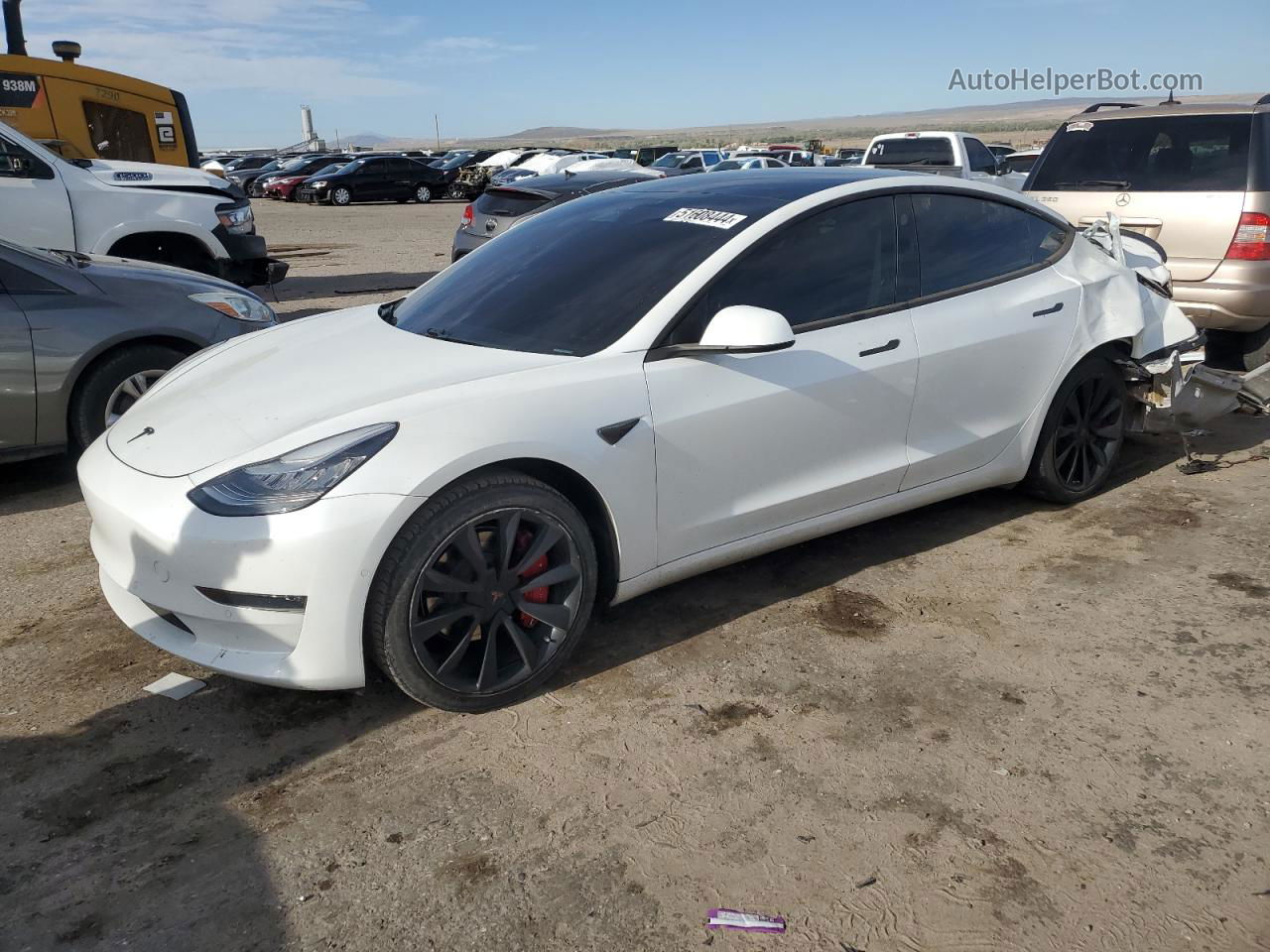 2020 Tesla Model 3  White vin: 5YJ3E1EB5LF646347