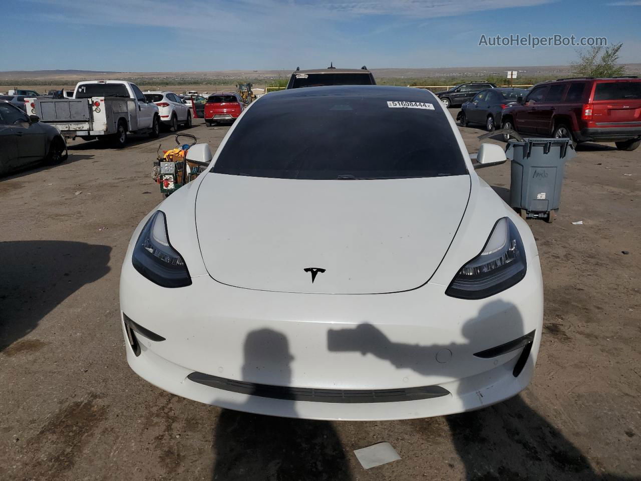 2020 Tesla Model 3  White vin: 5YJ3E1EB5LF646347