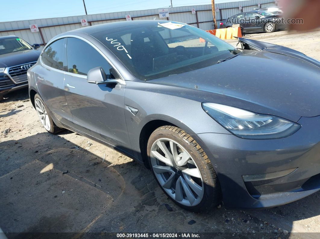 2020 Tesla Model 3 Long Range Dual Motor All-wheel Drive Gray vin: 5YJ3E1EB5LF646591