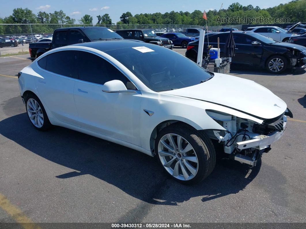 2020 Tesla Model 3 Long Range Dual Motor All-wheel Drive White vin: 5YJ3E1EB5LF736002