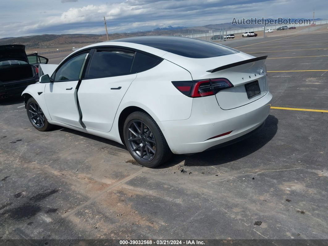 2021 Tesla Model 3 Long Range Dual Motor All-wheel Drive White vin: 5YJ3E1EB5MF047952