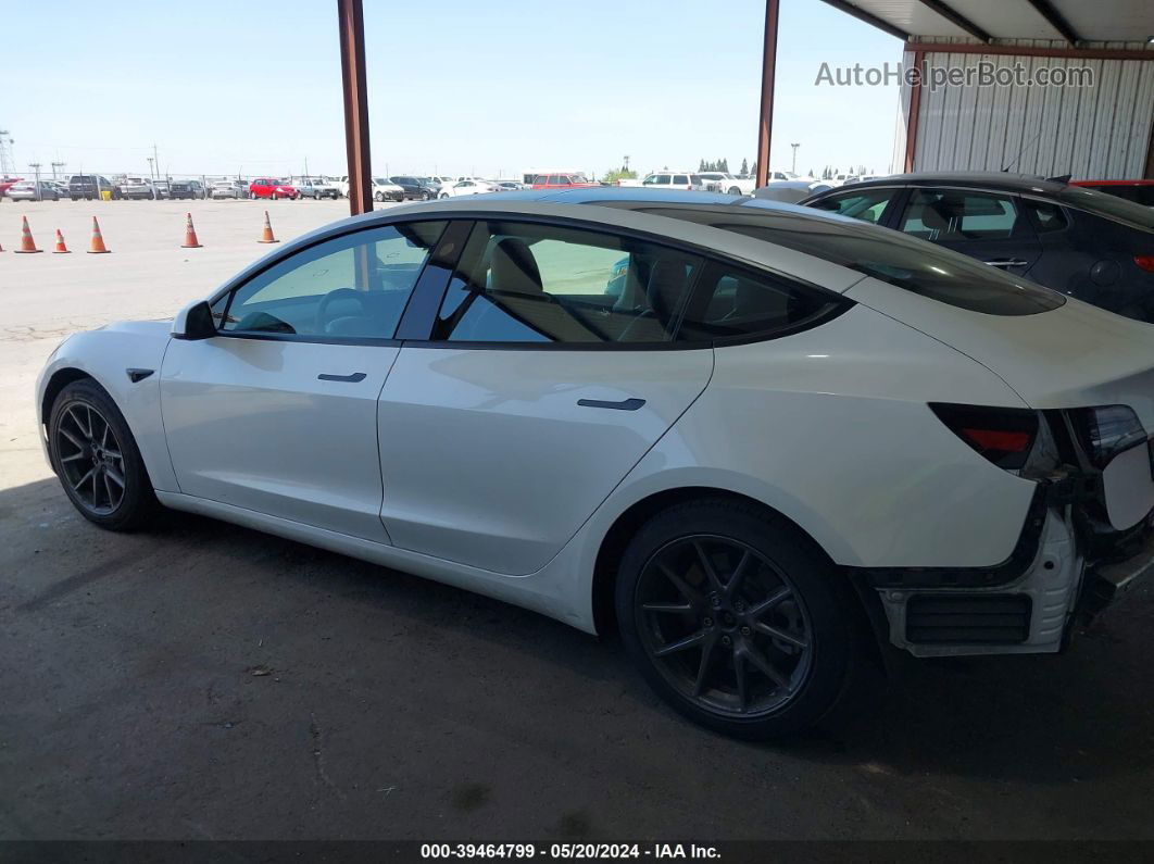 2021 Tesla Model 3 Long Range Dual Motor All-wheel Drive White vin: 5YJ3E1EB5MF060166