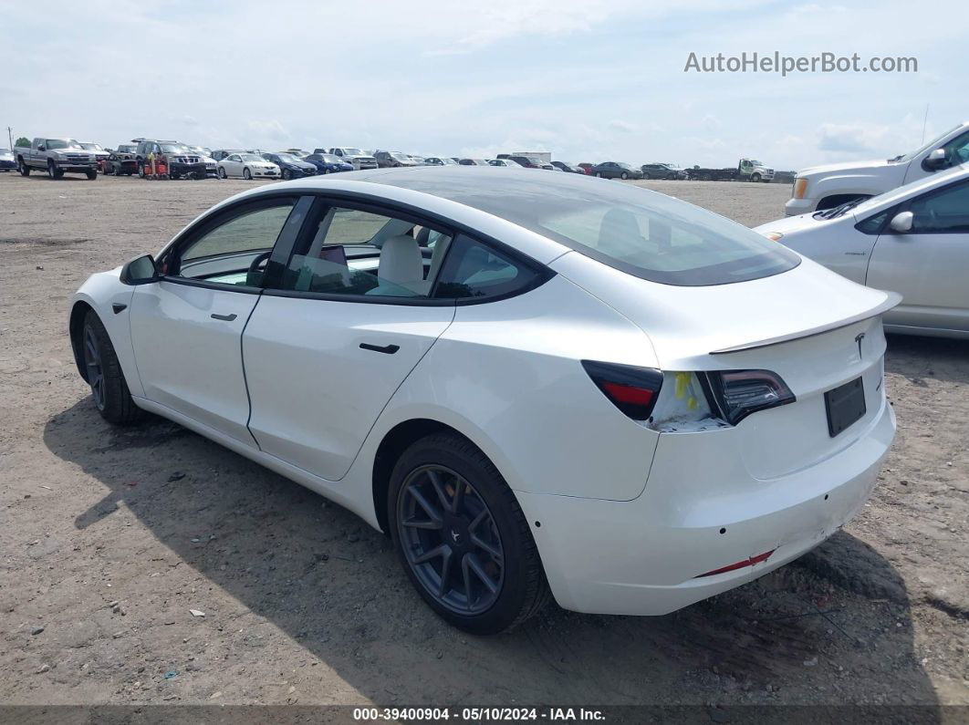 2021 Tesla Model 3 Long Range Dual Motor All-wheel Drive White vin: 5YJ3E1EB5MF064248