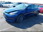 2021 Tesla Model 3 Long Range Blue vin: 5YJ3E1EB5MF086993