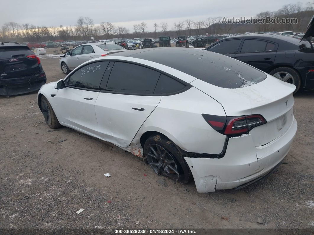 2021 Tesla Model 3 Long Range Dual Motor All-wheel Drive White vin: 5YJ3E1EB5MF098528