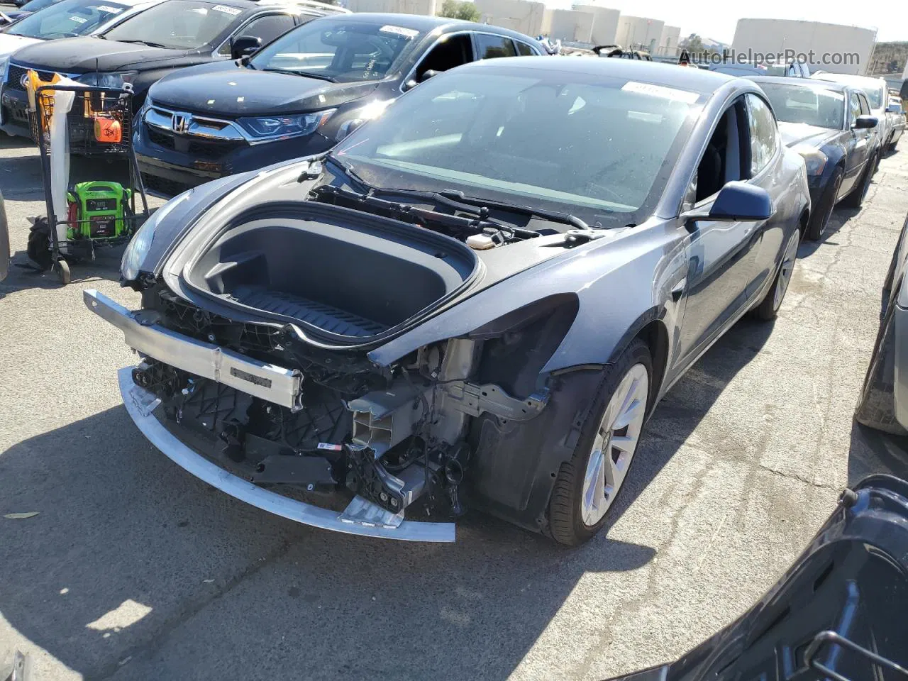 2021 Tesla Model 3  Gray vin: 5YJ3E1EB5MF875032