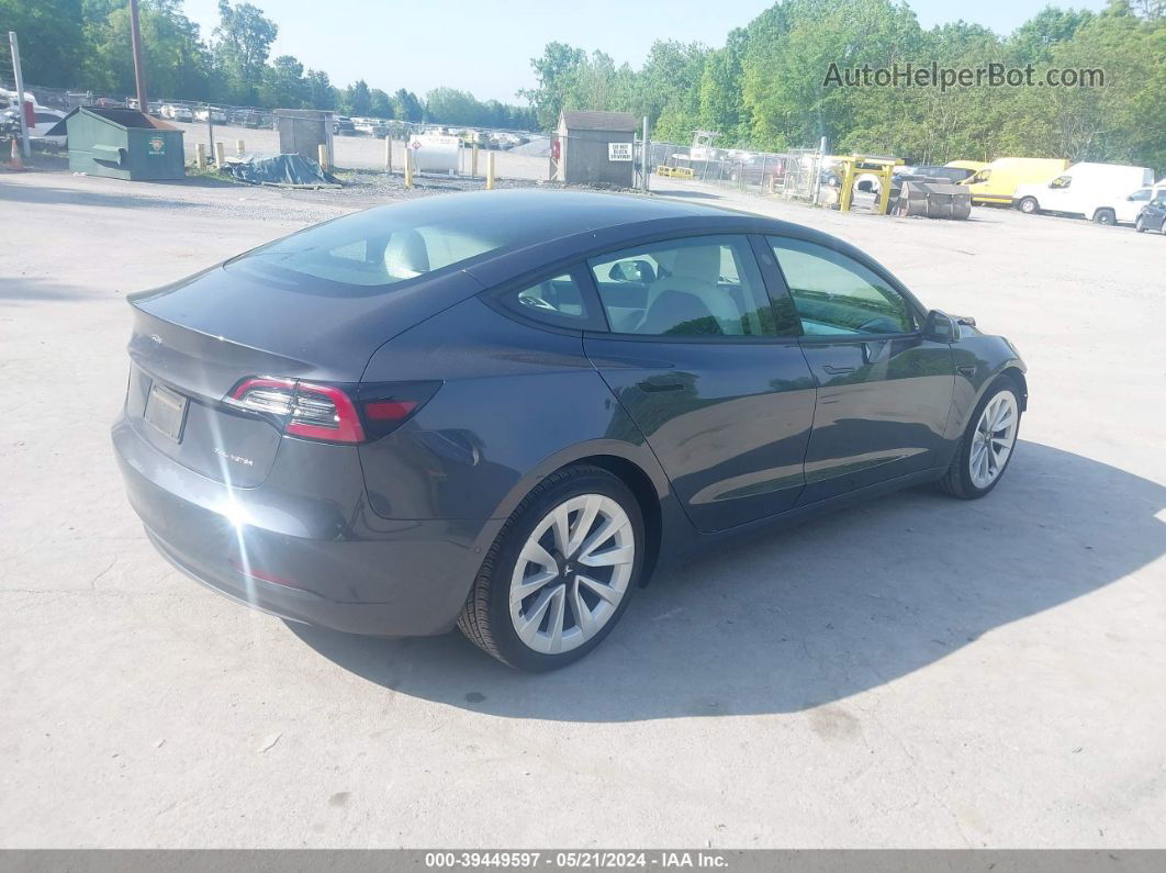 2021 Tesla Model 3 Long Range Dual Motor All-wheel Drive Gray vin: 5YJ3E1EB5MF926559