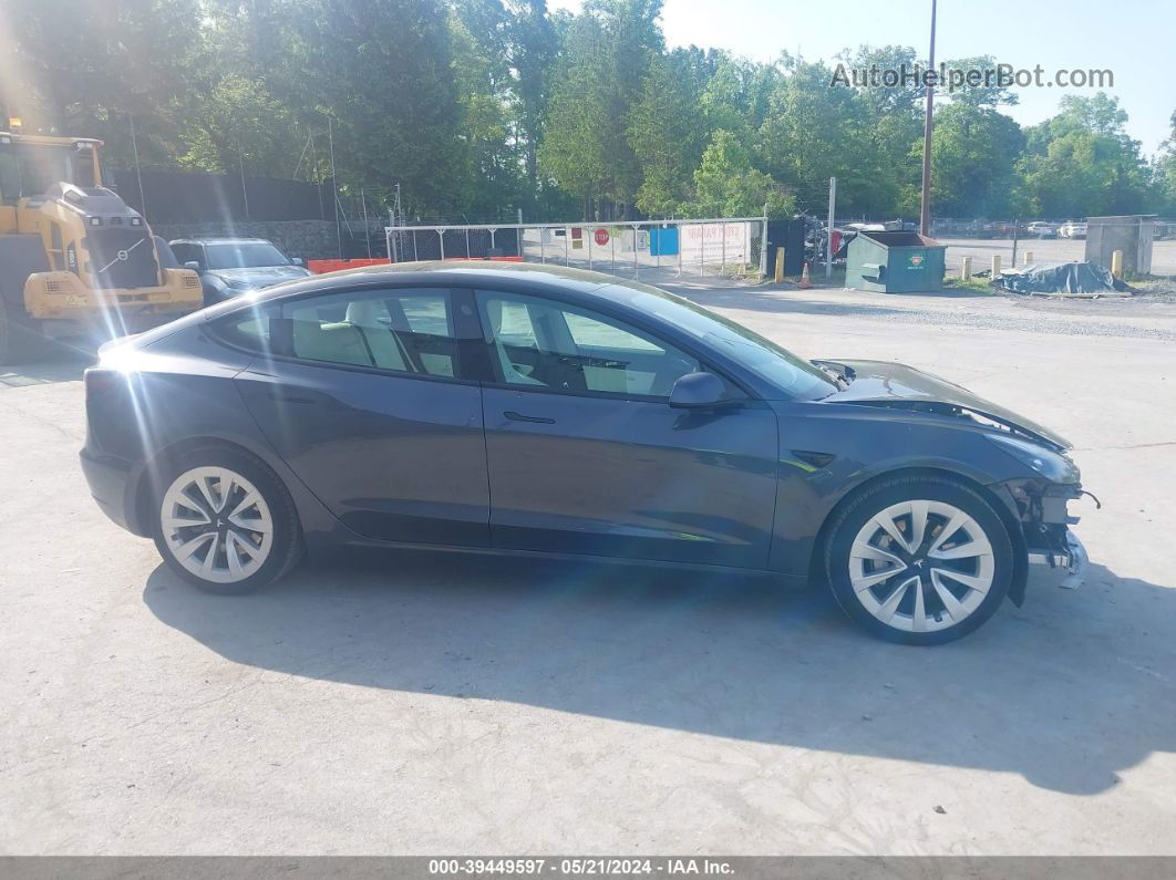 2021 Tesla Model 3 Long Range Dual Motor All-wheel Drive Gray vin: 5YJ3E1EB5MF926559