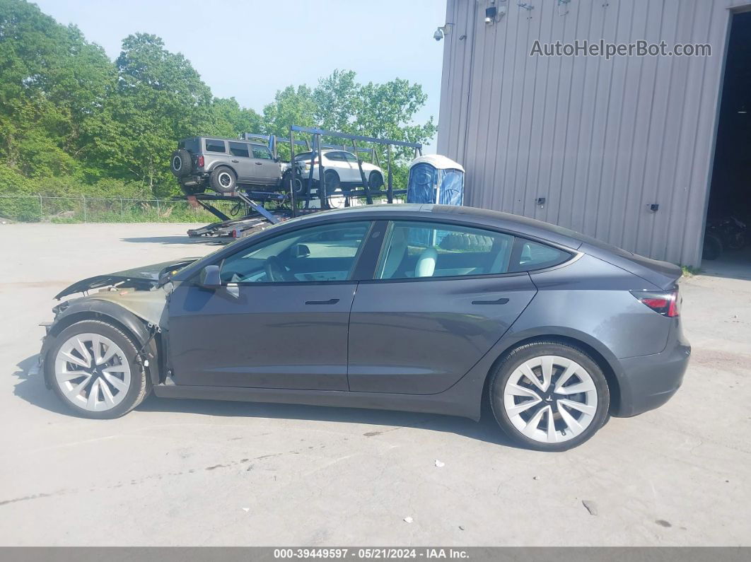 2021 Tesla Model 3 Long Range Dual Motor All-wheel Drive Gray vin: 5YJ3E1EB5MF926559