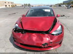 2021 Tesla Model 3 Long Range Red vin: 5YJ3E1EB5MF927405