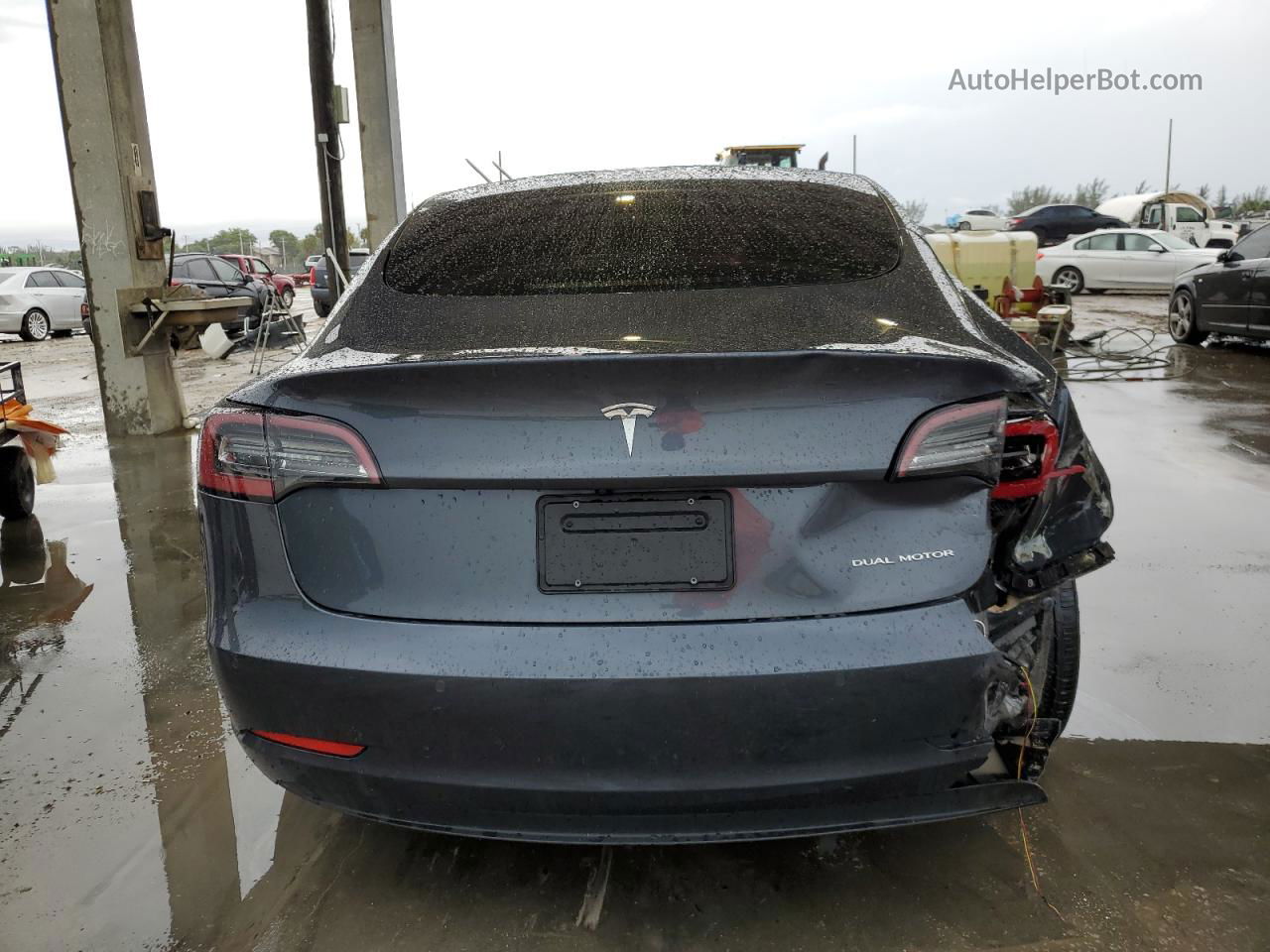 2022 Tesla Model 3  Угольный vin: 5YJ3E1EB5NF119525