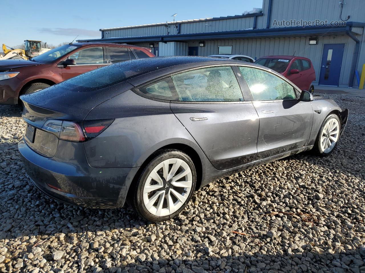 2022 Tesla Model 3  Charcoal vin: 5YJ3E1EB5NF129892